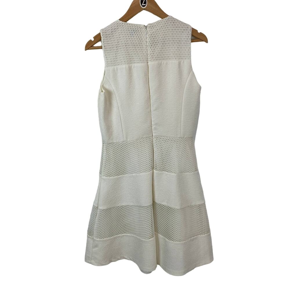 Ann Taylor White Fit & Flare Dress Romantic A-Line Feminine Bridal 12 - Picture 2 of 9